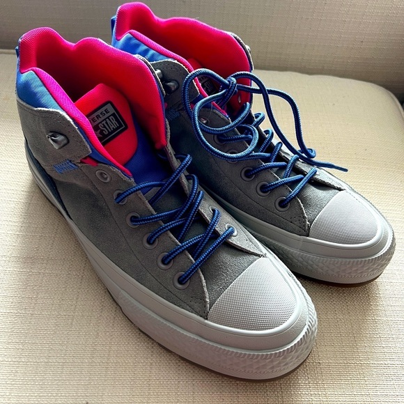 Converse All-Star Suede Street Boot Sneaker Men’s 9/Women’s 11 Mason/Obsidian - Picture 1 of 13